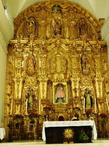 Retablo Interior templo Nuestra Señora del Rosario