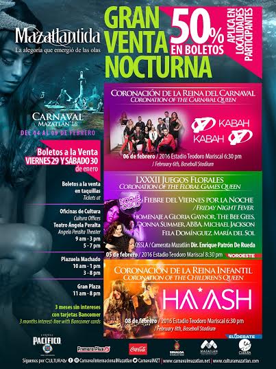 VENTA NOCTURNA CARNAVAL