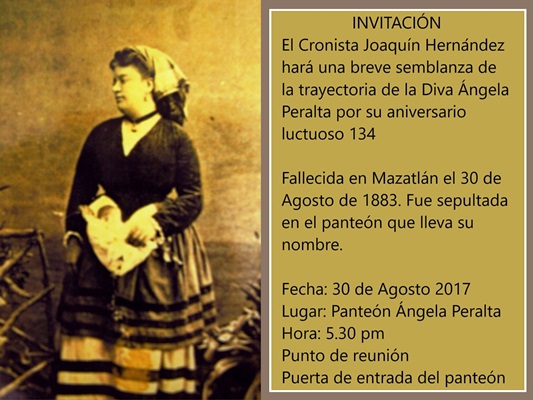 134 Aniversario Luctuoso Ángela Peralta Mazatlán