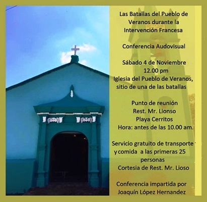 La Batalla del Pueblo de Vernos Mazatlán Sinaloao, México contra los Franceses Charla 2017